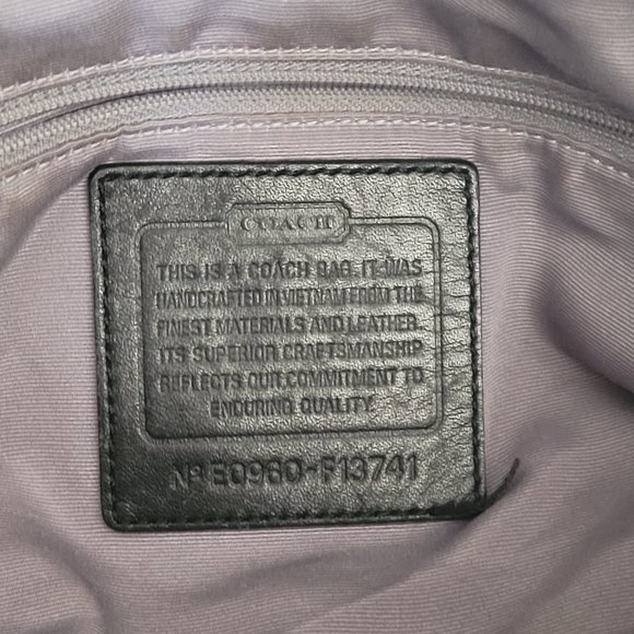 Coach Signature Hobo Shoulder Bag - Picture 11 of 13